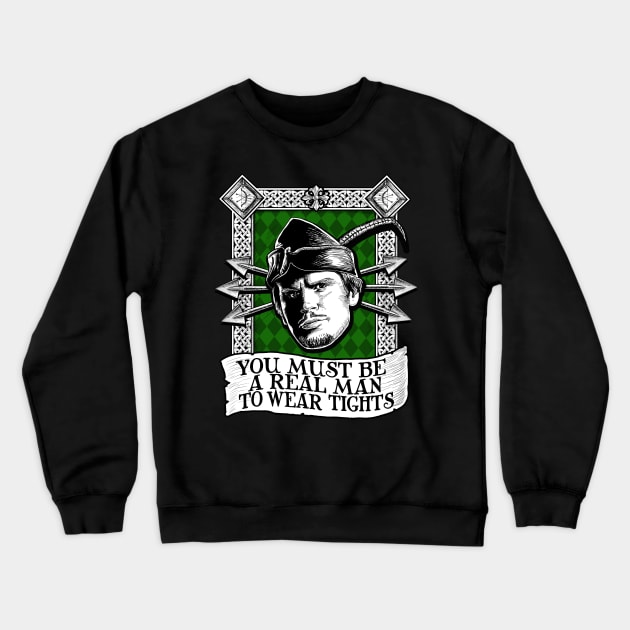 Man in Tights Crewneck Sweatshirt by BER